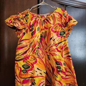 Terra & sky ruffle sleeve shirt